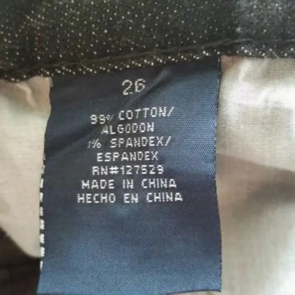 Les Halles Jeans Size 26-0 Black/Dark Grey skinny - Picture 4 of 7